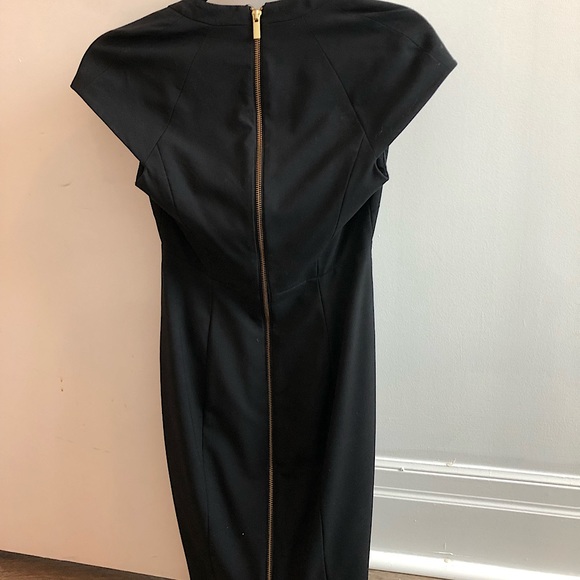Black Knee Length Dress (Petite) - Picture 3 of 4